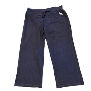Vtg Polo Jeans Co Ralph Lauren Sweatpants Mens Size XL Blue Wide Leg Distressed